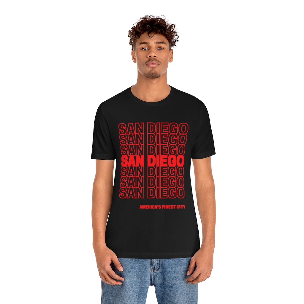 San Diego "Thank You" T-shirt (Red)