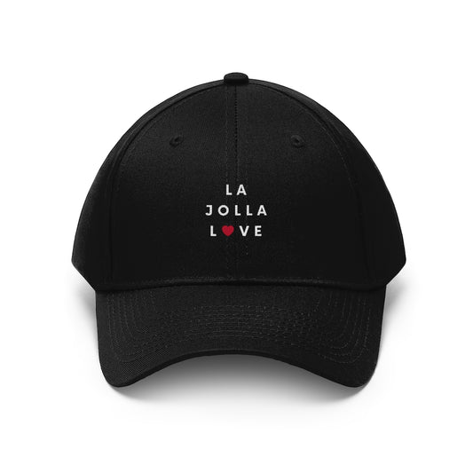 La Jolla Love Twill Hat, San Diego Neighborhood Cap (Unisex) (Multiple Colors Avail)