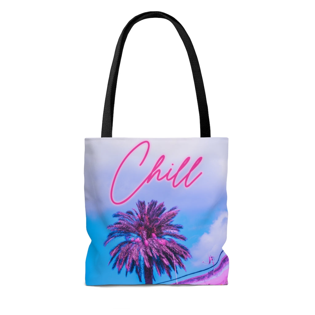 Chill Palm Tree Tote Bag