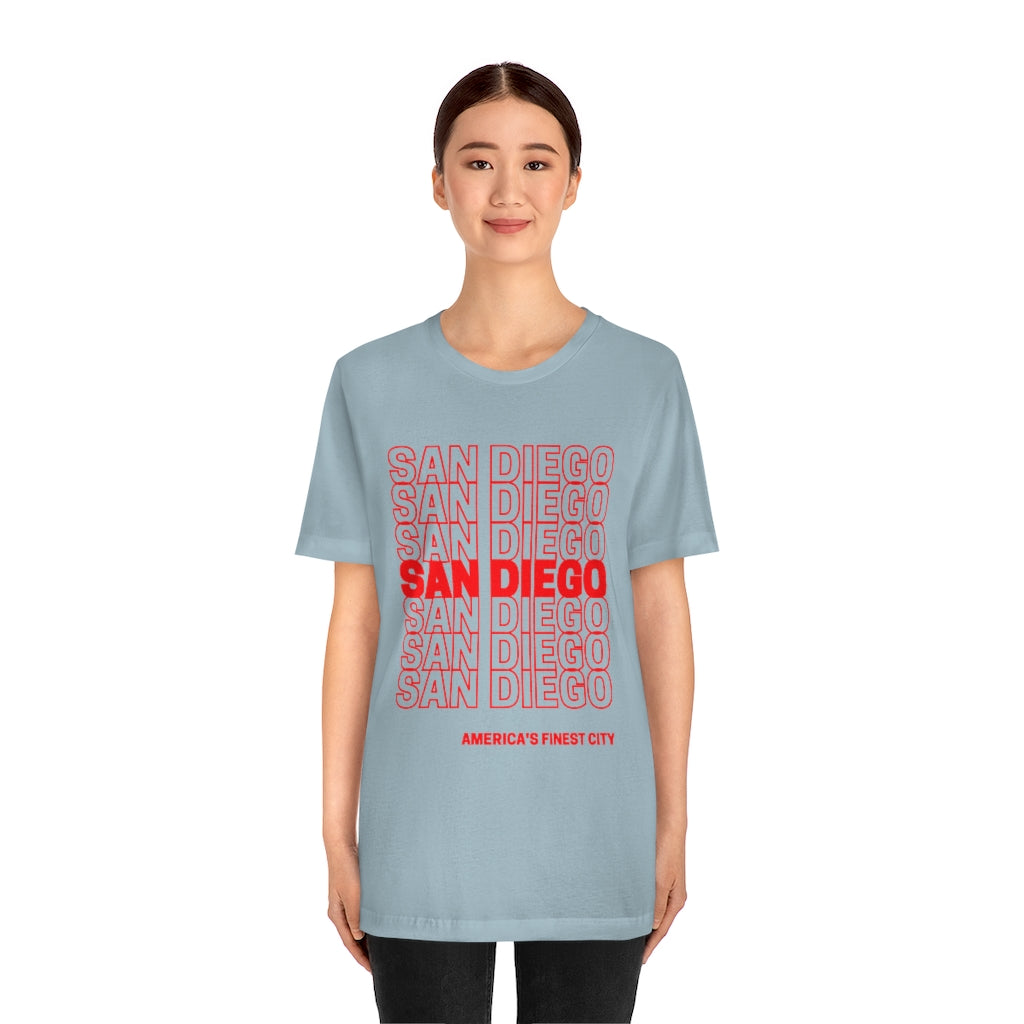 San Diego "Thank You" T-shirt (Red)