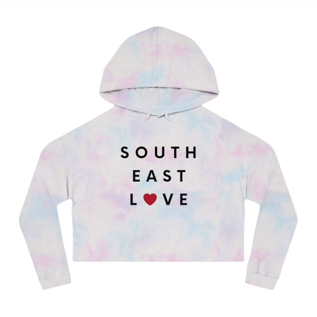 Southeast Love Women's Cropped Hoodie, San Diego Hooded Sweatshirt