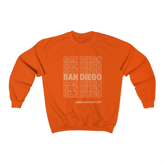 San Diego "Thank You" Sweatshirt (Orange)