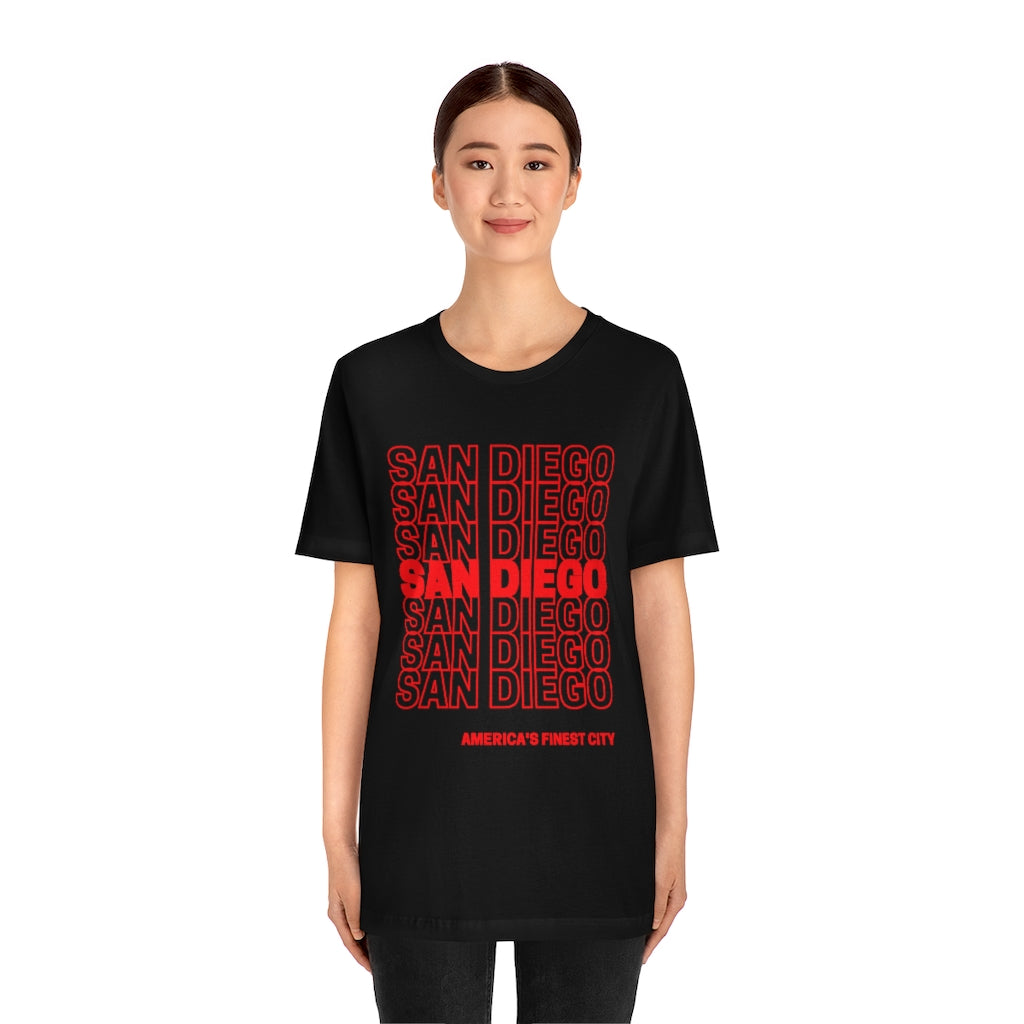 San Diego "Thank You" T-shirt (Red)