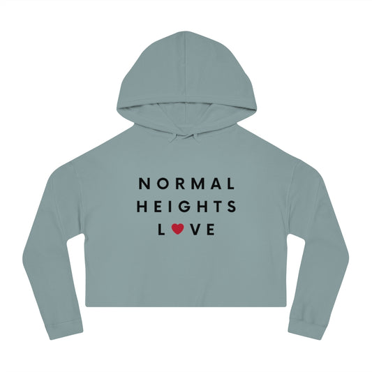 Normal Heights Love Cropped Hoodie, SD Hooded Sweatshirt