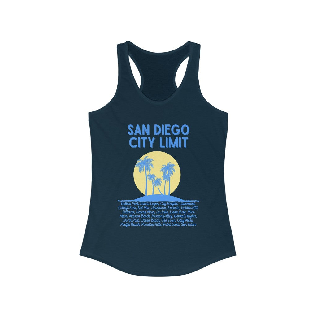 San Diego City Limit Women's Tank-Top (Baby Blue)