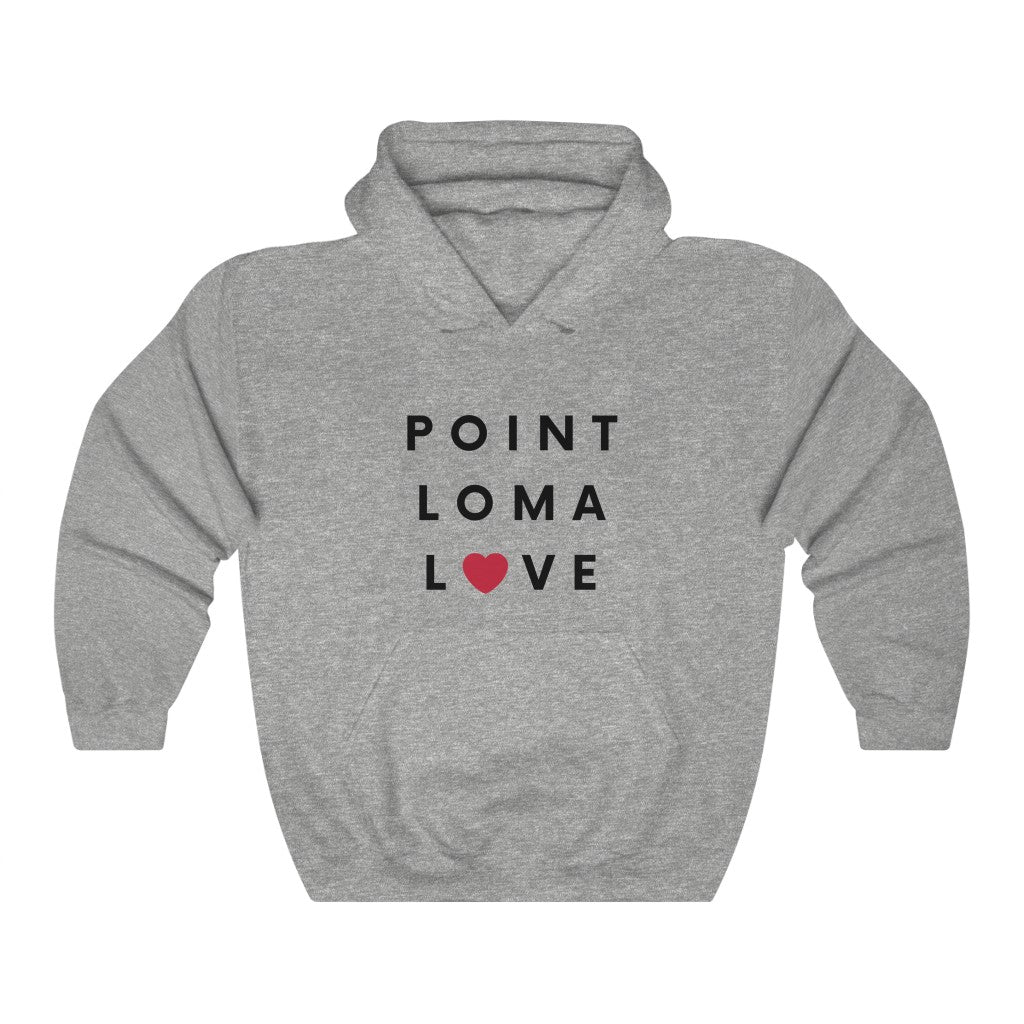 Point Loma Love Hoodie, San Diego Love Hooded Sweatshirt (Unisex) (Multiple Colors Avail)