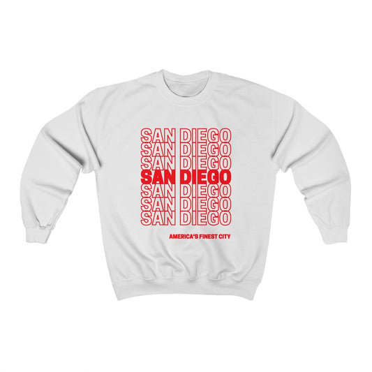 San Diego "Thank You" Sweatshirt (Red)