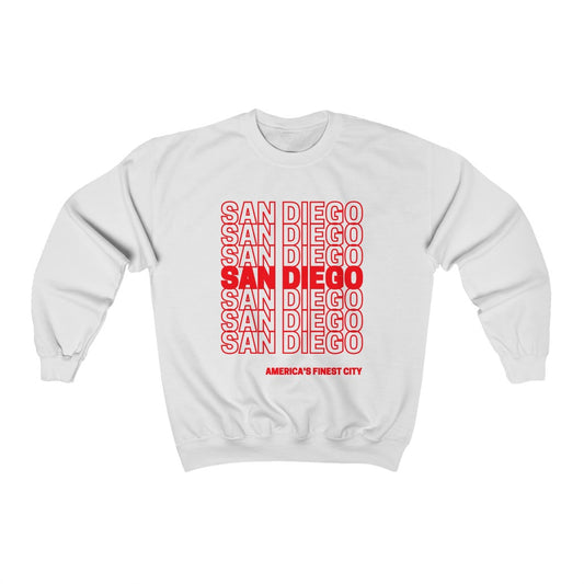 San Diego "Thank You" Sweatshirt (Red)