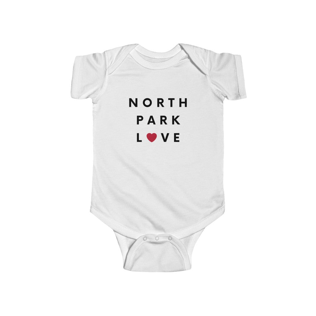 North Park Love Baby Onesie, SD Infant Bodysuit