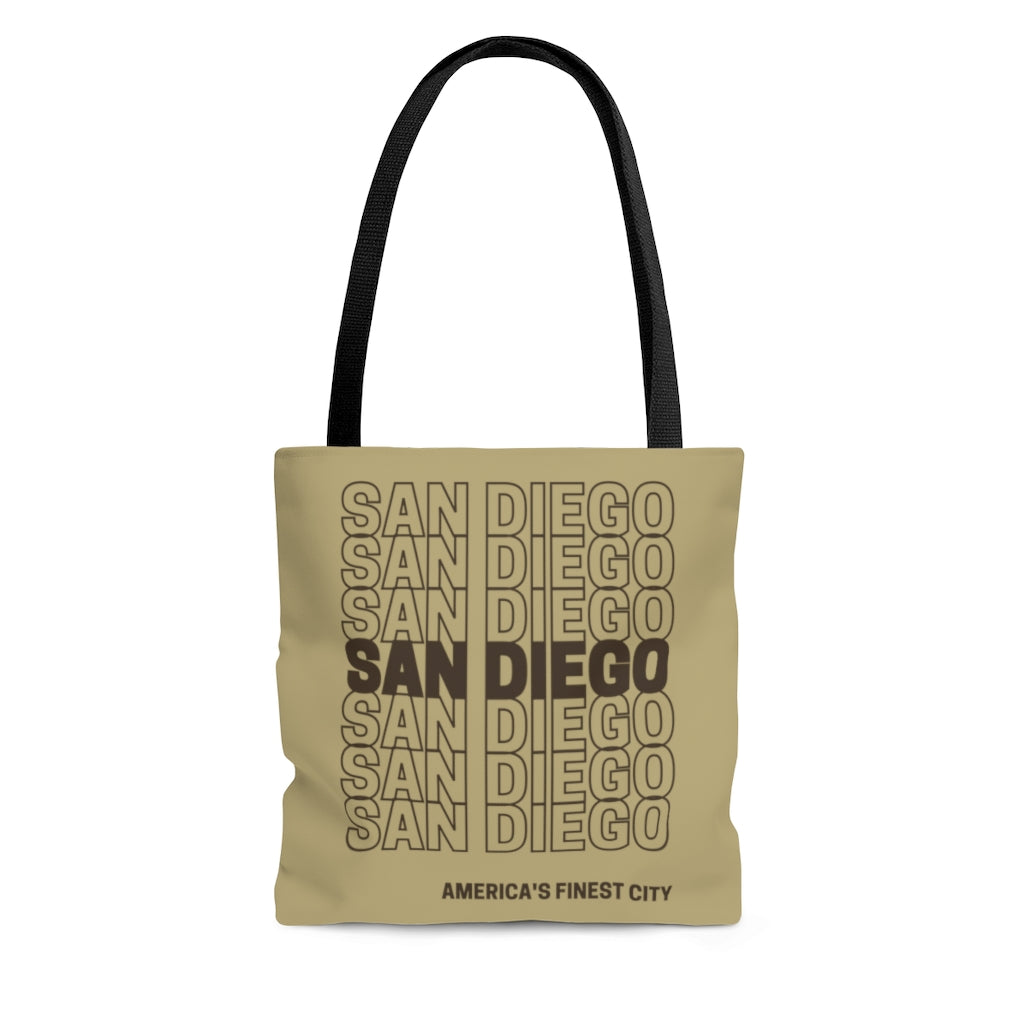 San Diego Brown and Sand Tote Bag