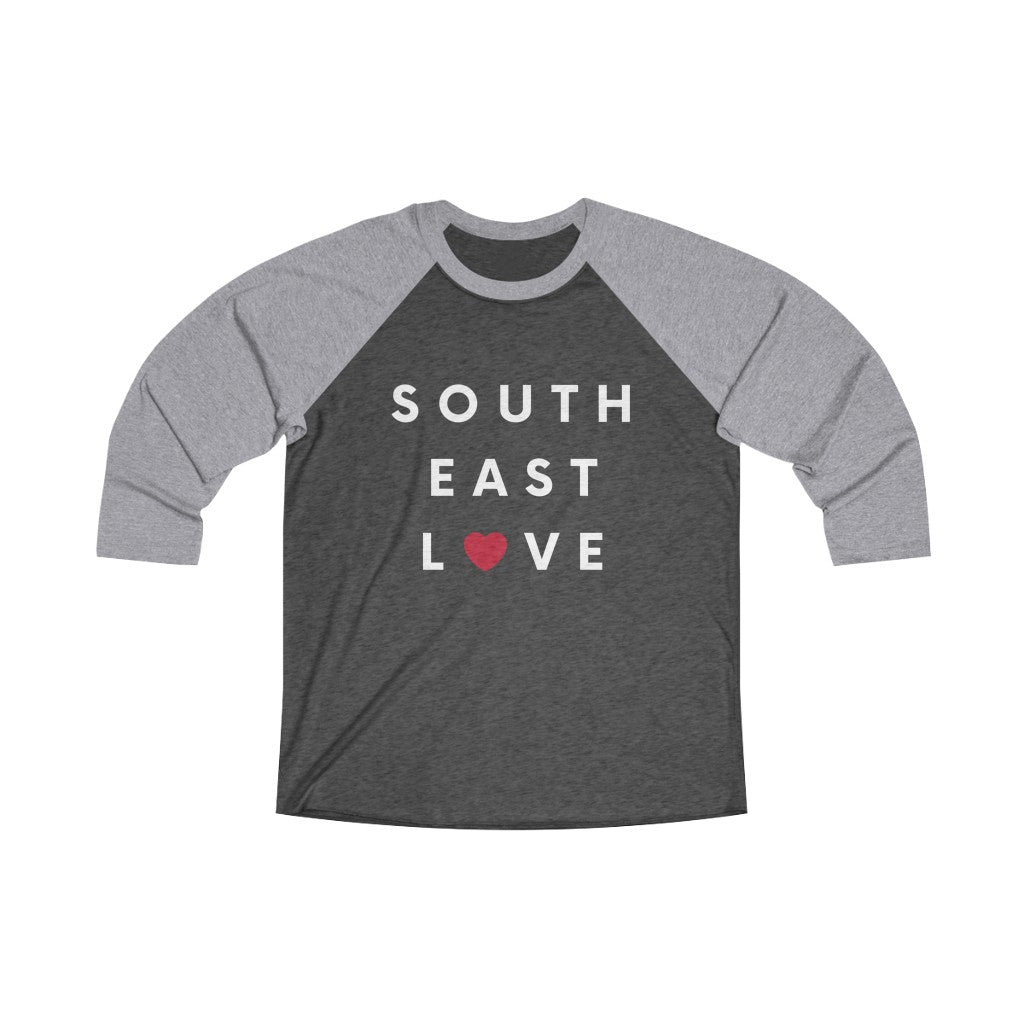 Southeast Love Long Sleeve Baseball Tee, San Diego Neighborhood T-shirt (Unisex) (Multiple Colors Avail)