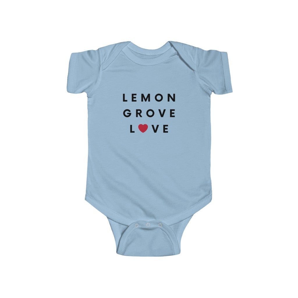 Lemon Grove Love Baby Onesie, San Diego Area Infant Bodysuit