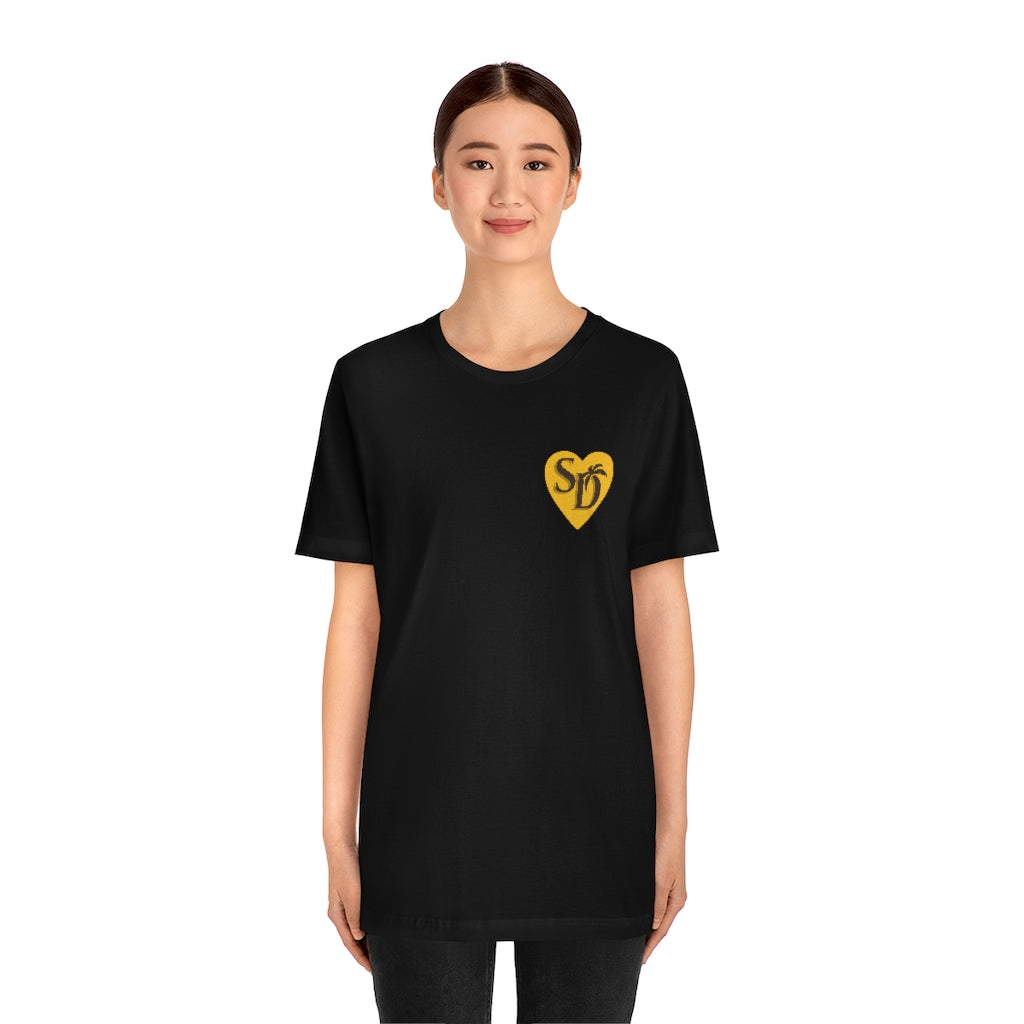 I Heart SD Brown and Gold "Mock Pocket" T-shirt