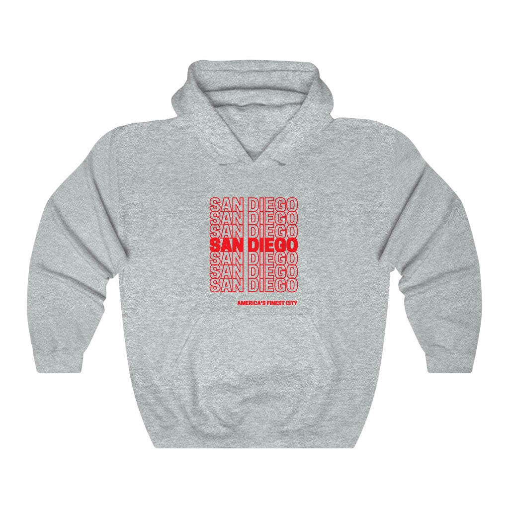 San Diego "Thank You" Hoodie (Red)