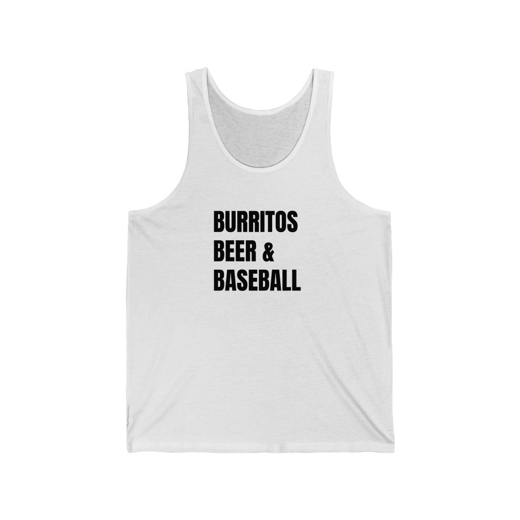 Burritos, Beer, and Baseball Tank