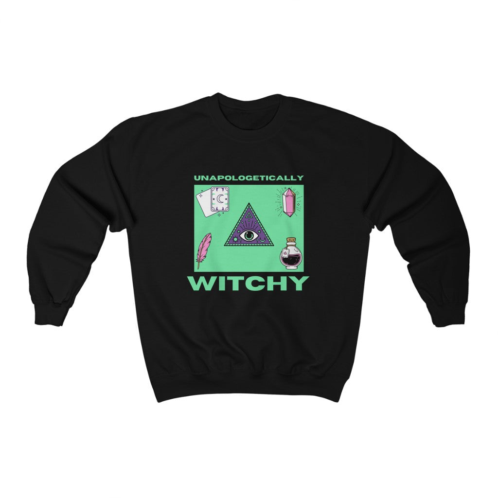 Unapologetically Witchy Sweatshirt (Green)