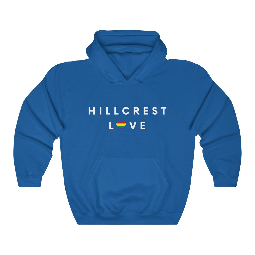 Hillcrest Love Hoodie, San Diego Neighborhood Hooded Sweatshirt (Unisex) (Multiple Colors Avail)