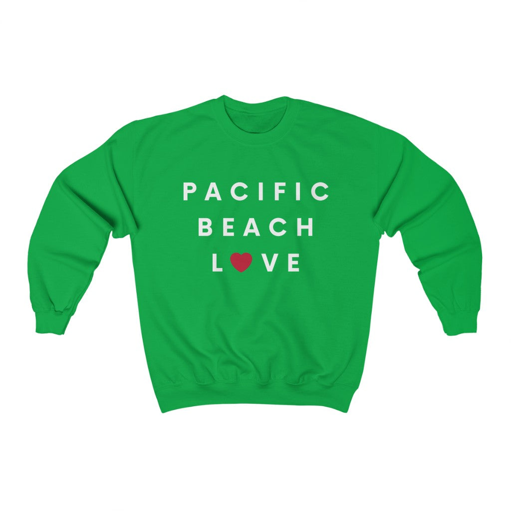 Pacific Beach Love Sweatshirt, San Diego Neighborhood Sweater (Unisex) (Multiple Colors Avail)