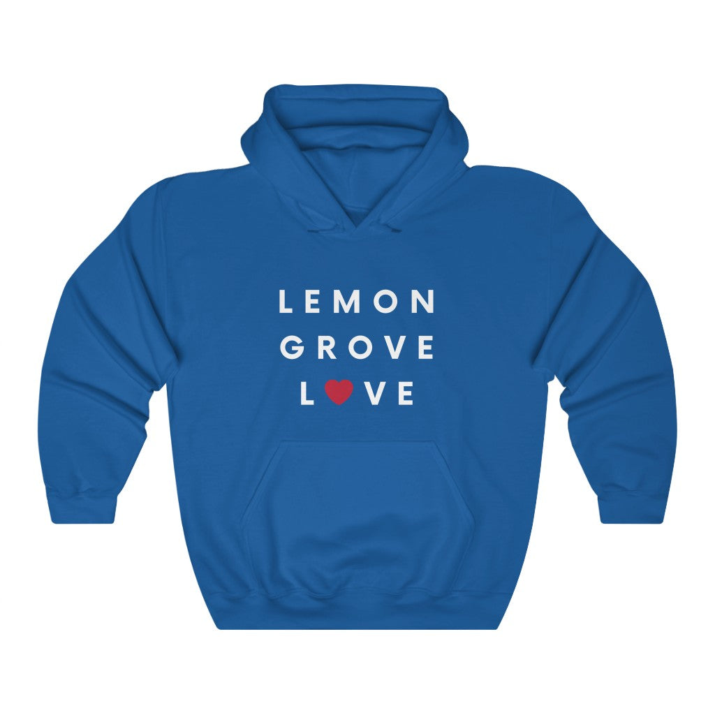 Lemon Grove Love Hoodie, San Diego County Hooded Sweatshirt (Unisex) (Multiple Colors Avail)