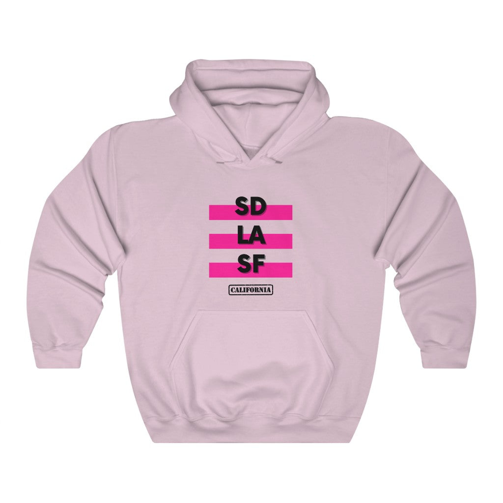 SD LA SF California Hoodie (Pink)