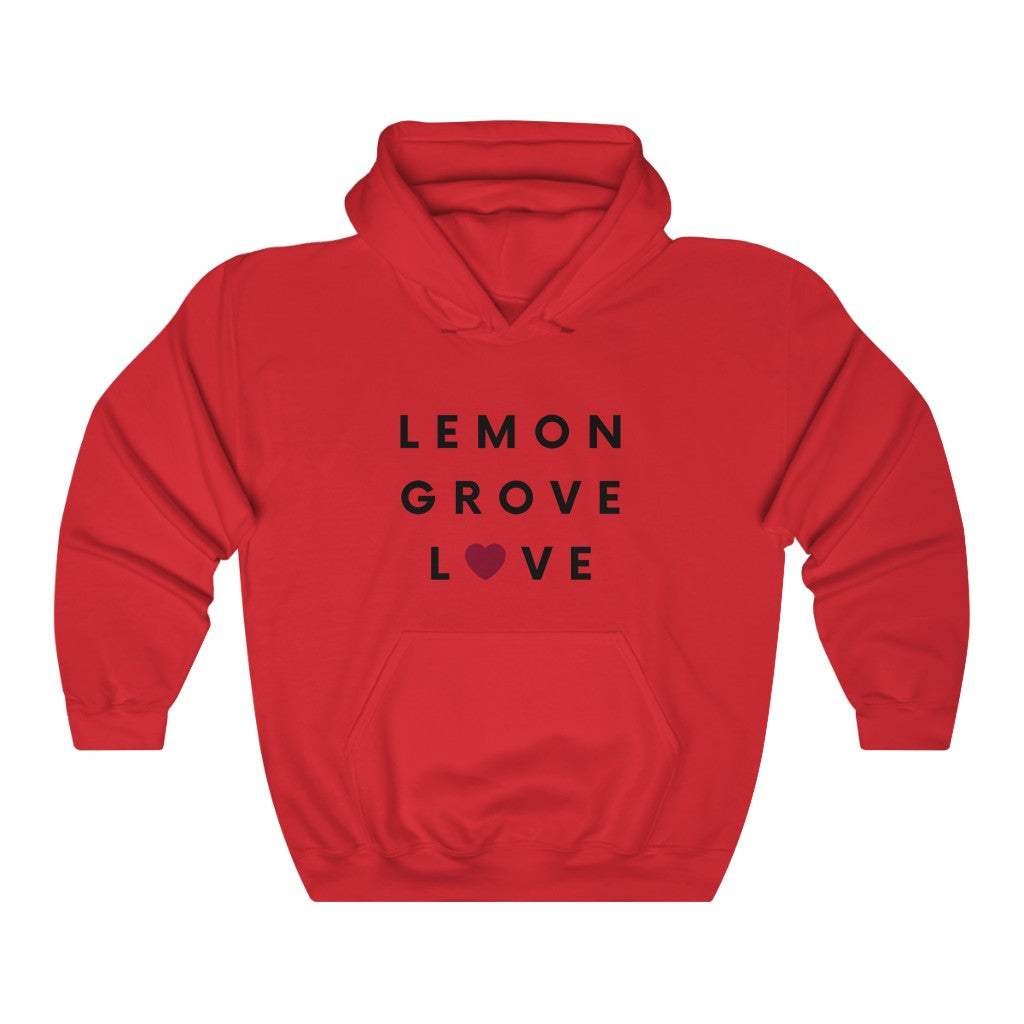 Lemon Grove Love Hoodie, San Diego County Hooded Sweatshirt (Unisex) (Multiple Colors Avail)