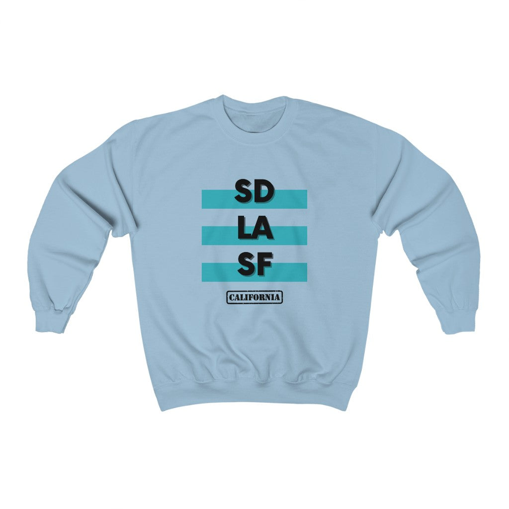 SD LA SF California Sweatshirt (Teal)