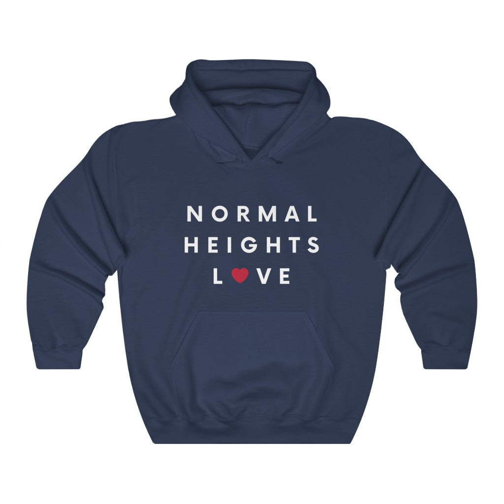 Normal Heights Love Hoodie, San Diego Love Hooded Sweatshirt (Unisex) (Multiple Colors Avail)