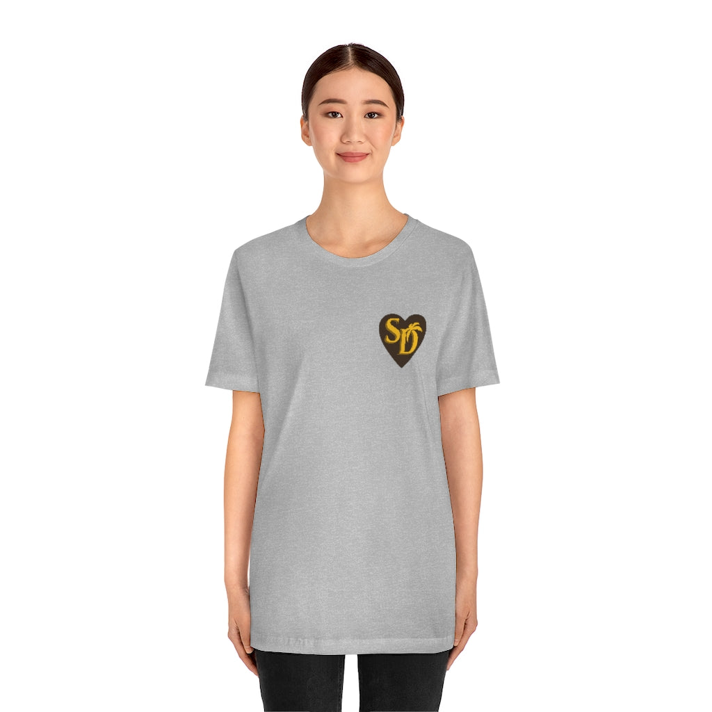 I Heart SD Brown and Gold "Mock Pocket" T-shirt