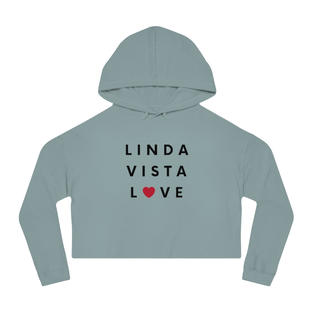 Linda Vista Love Women's Cropped Hoodie, SD Hooded Sweatshirt