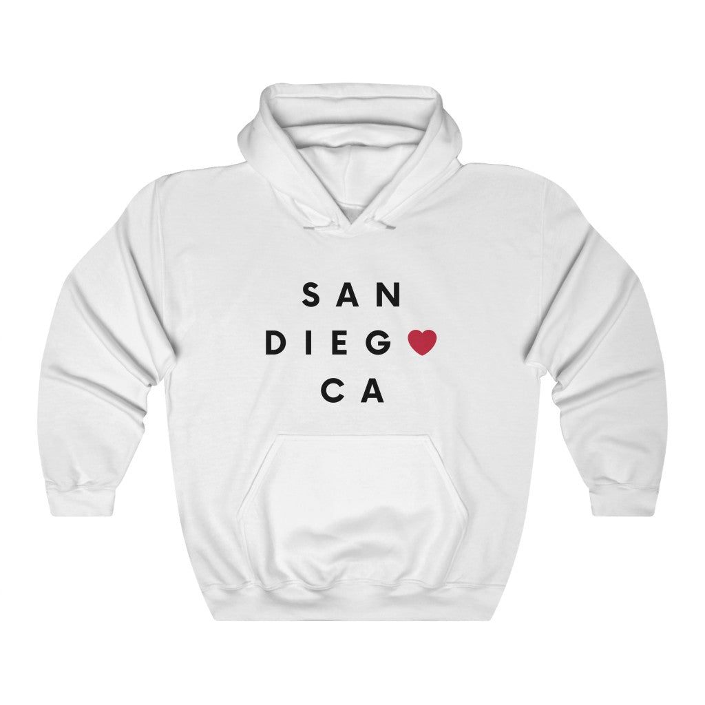 San Diego Hoodie: San Diego California Hooded Sweatshirt / 