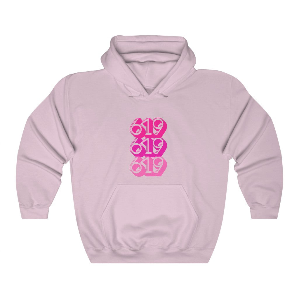 619 Hoodie | San Diego Pink Sweatshirt