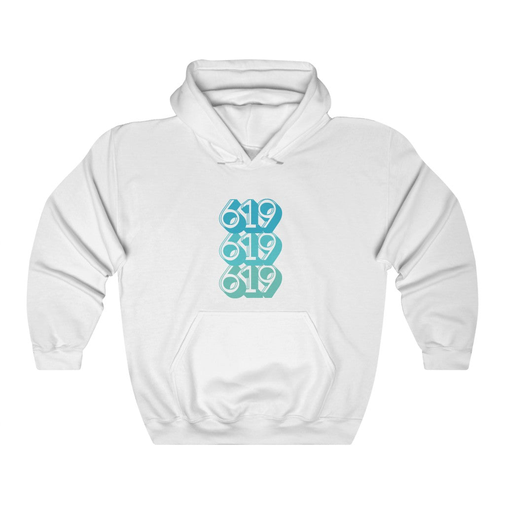 619 Hoodie | San Diego Teal Sweatshirt