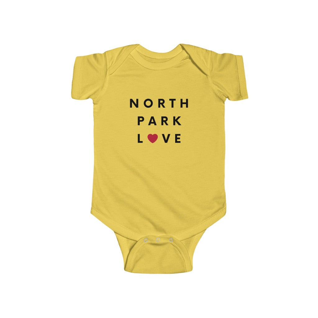 North Park Love Baby Onesie, SD Infant Bodysuit