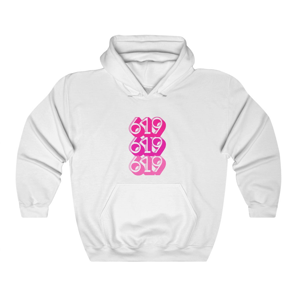 619 Hoodie | San Diego Pink Sweatshirt
