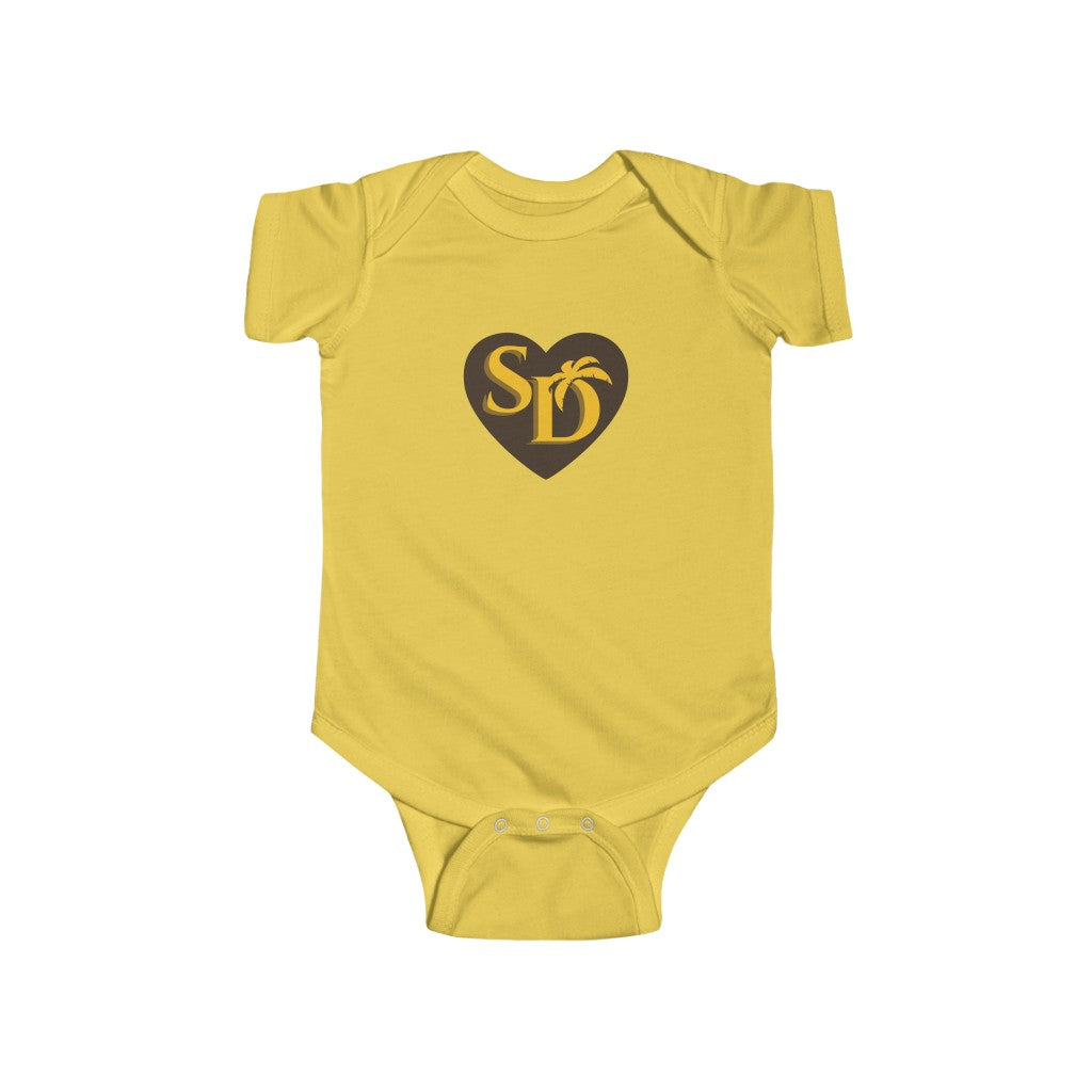 San Diego Brown & Gold Baby Onesie