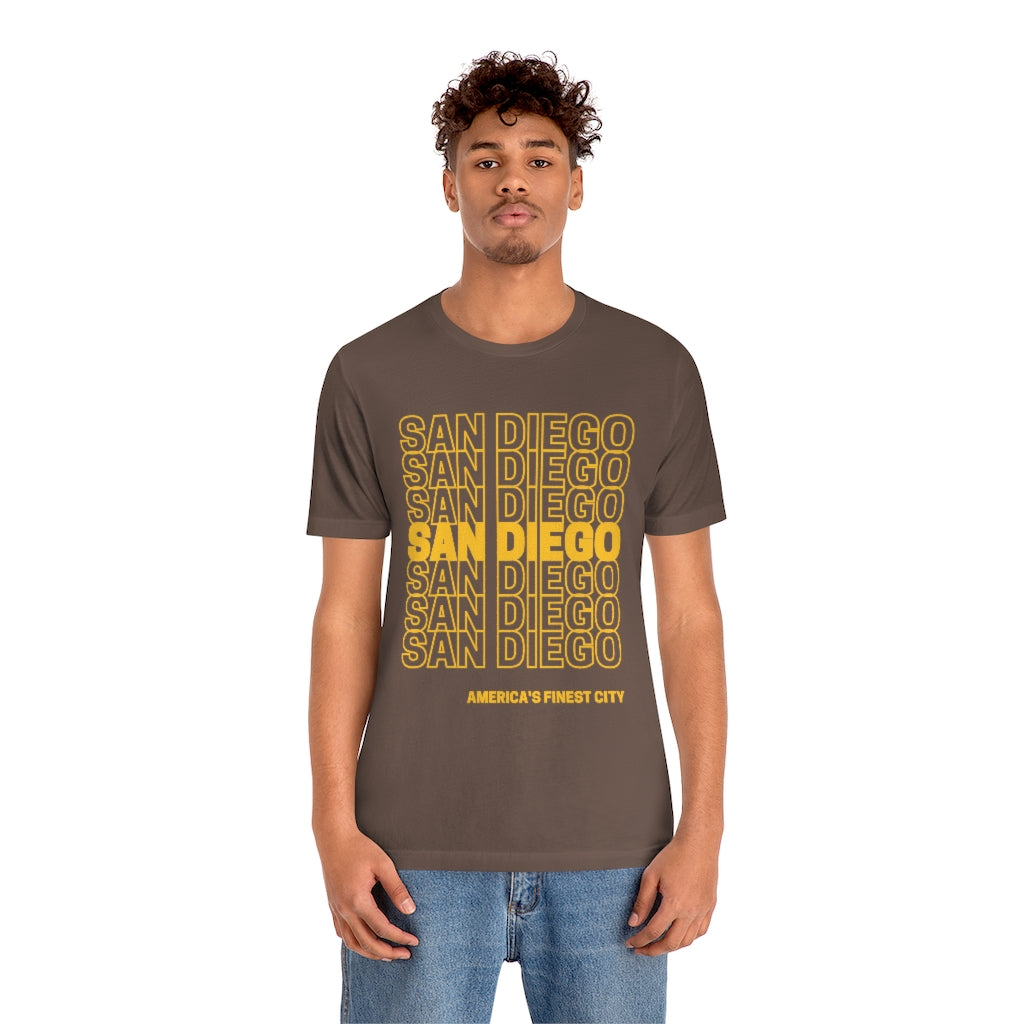 San Diego Brown and Gold T-shirt