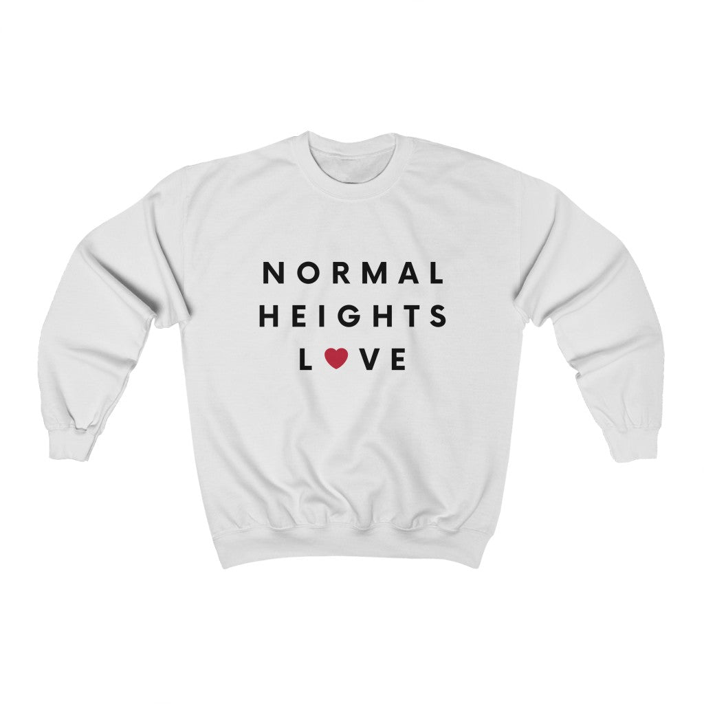 Normal Heights Love Sweatshirt, San Diego Neighborhood Sweater (Unisex) (Multiple Colors Avail)