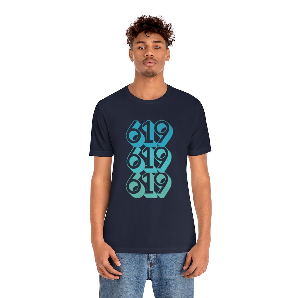 619 Tee | Teal San Diego Area Code T-Shirt