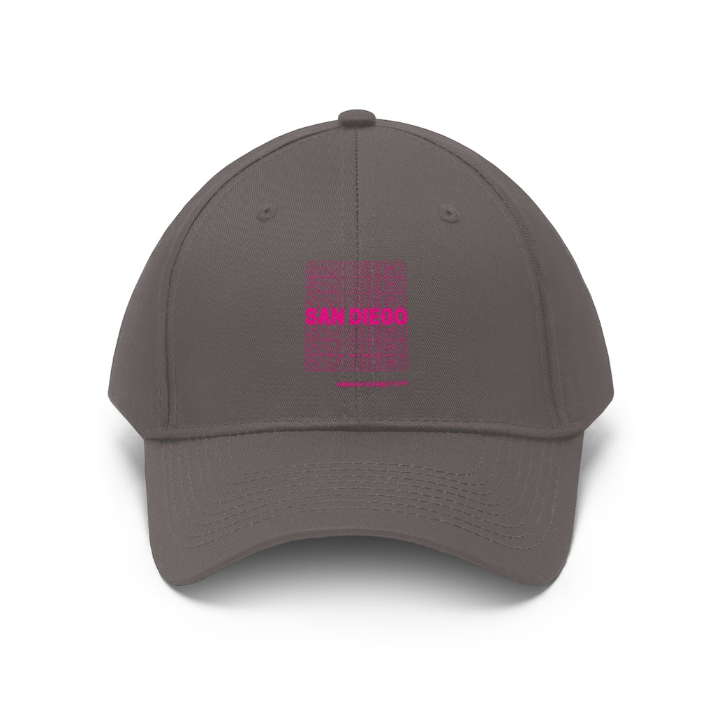 San Diego "Thank You" Twill Hat (Pink)