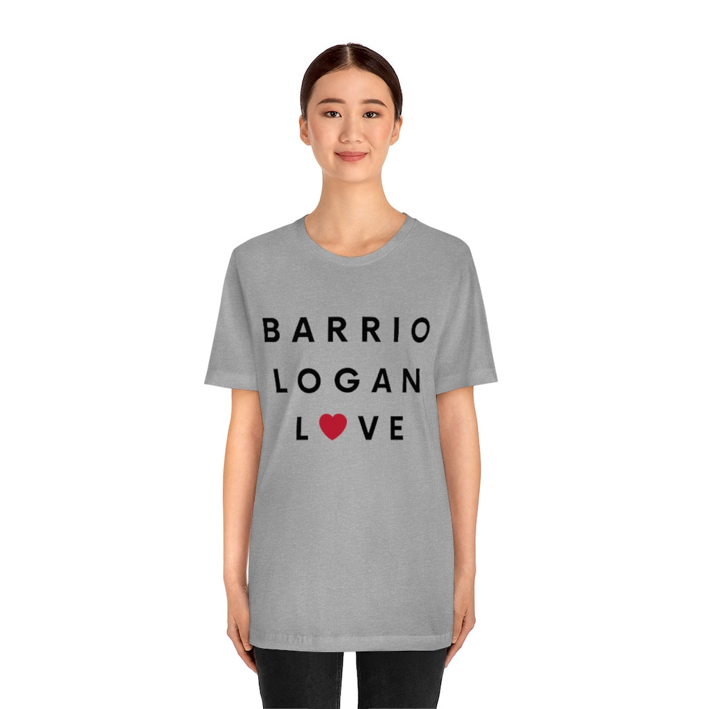 Barrio Logan Love T-Shirt, SD Tee (Red Heart) (Unisex)