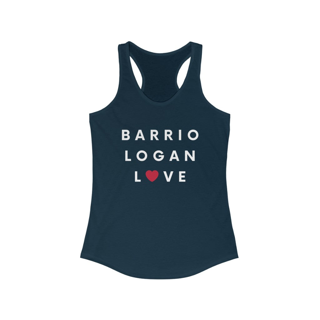 Barrio Logan Love Women's Racerback Tank Top, SD Sleeveless Shirt