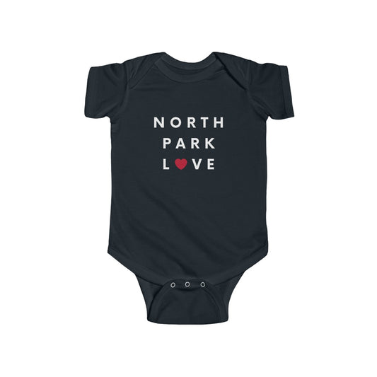 North Park Love Baby Onesie, SD Infant Bodysuit