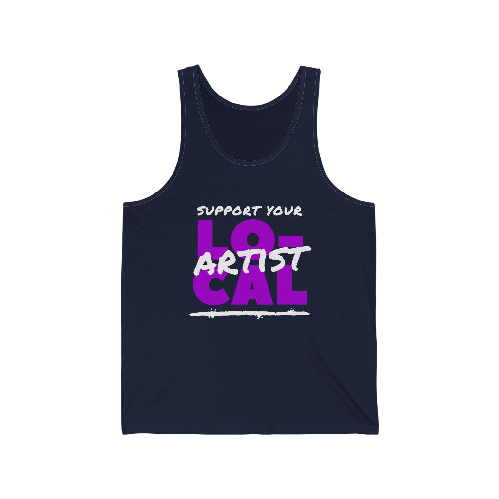 Support Your Local Artist Tank-Top (Purple)