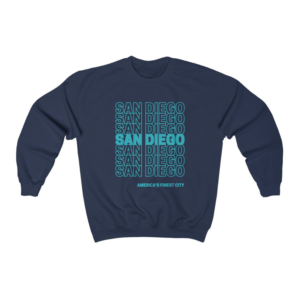 San Diego "Thank You" Sweatshirt (Teal)