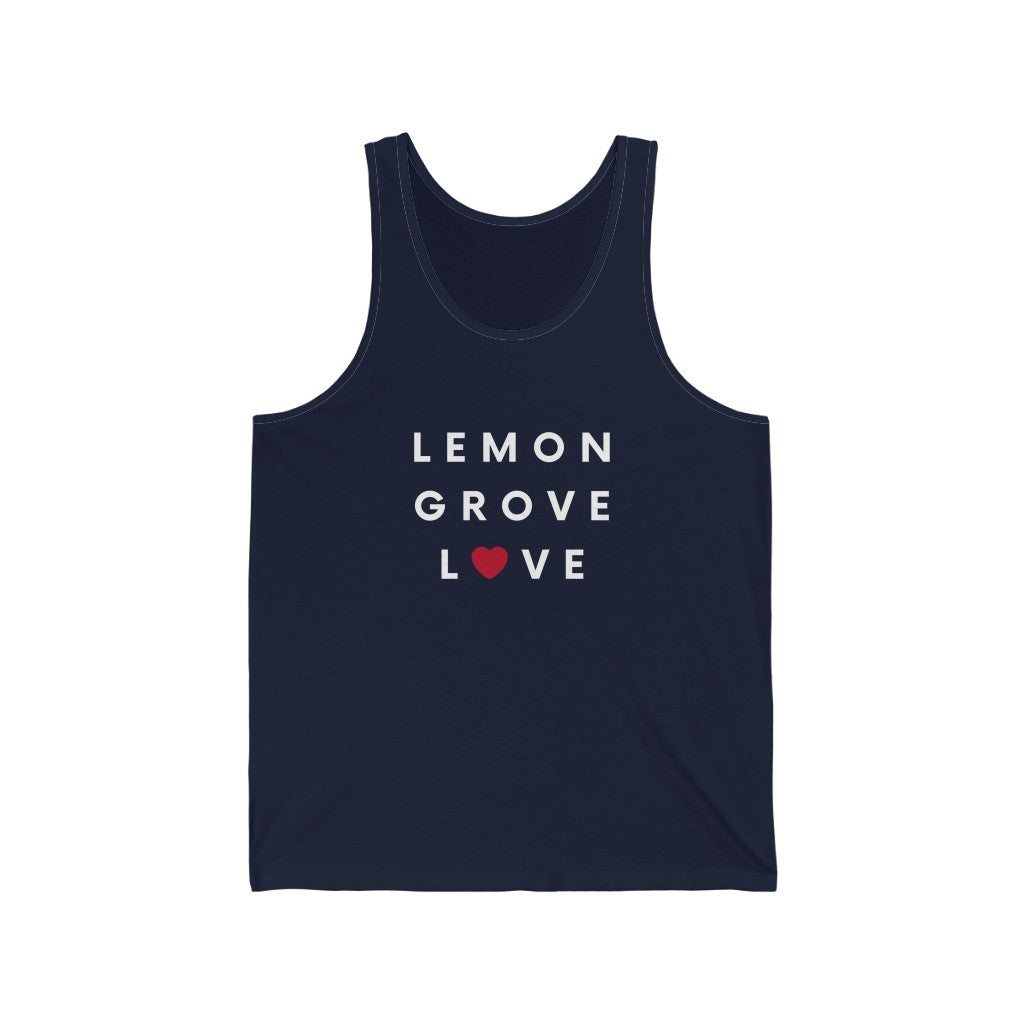 Lemon Grove Love Tank, San Diego County Neighborhood Sleeveless T-Shirt (Unisex) (Multiple Colors Avail)