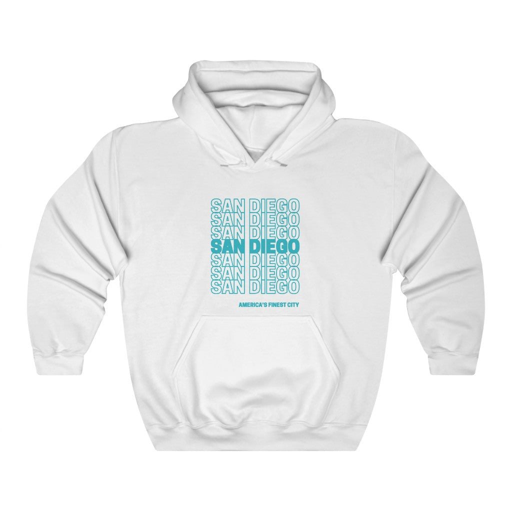 San Diego  "Thank You" Hoodie (Teal)