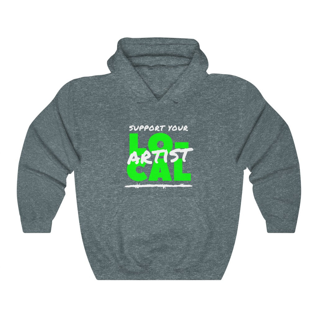 Support Your Local Artist Hoodie (Lime Green)