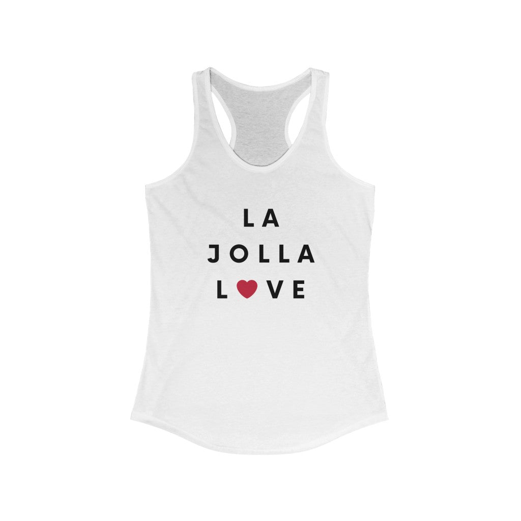 La Jolla  Love Women's Racerback Tank Top, SD Sleeveless Shirt