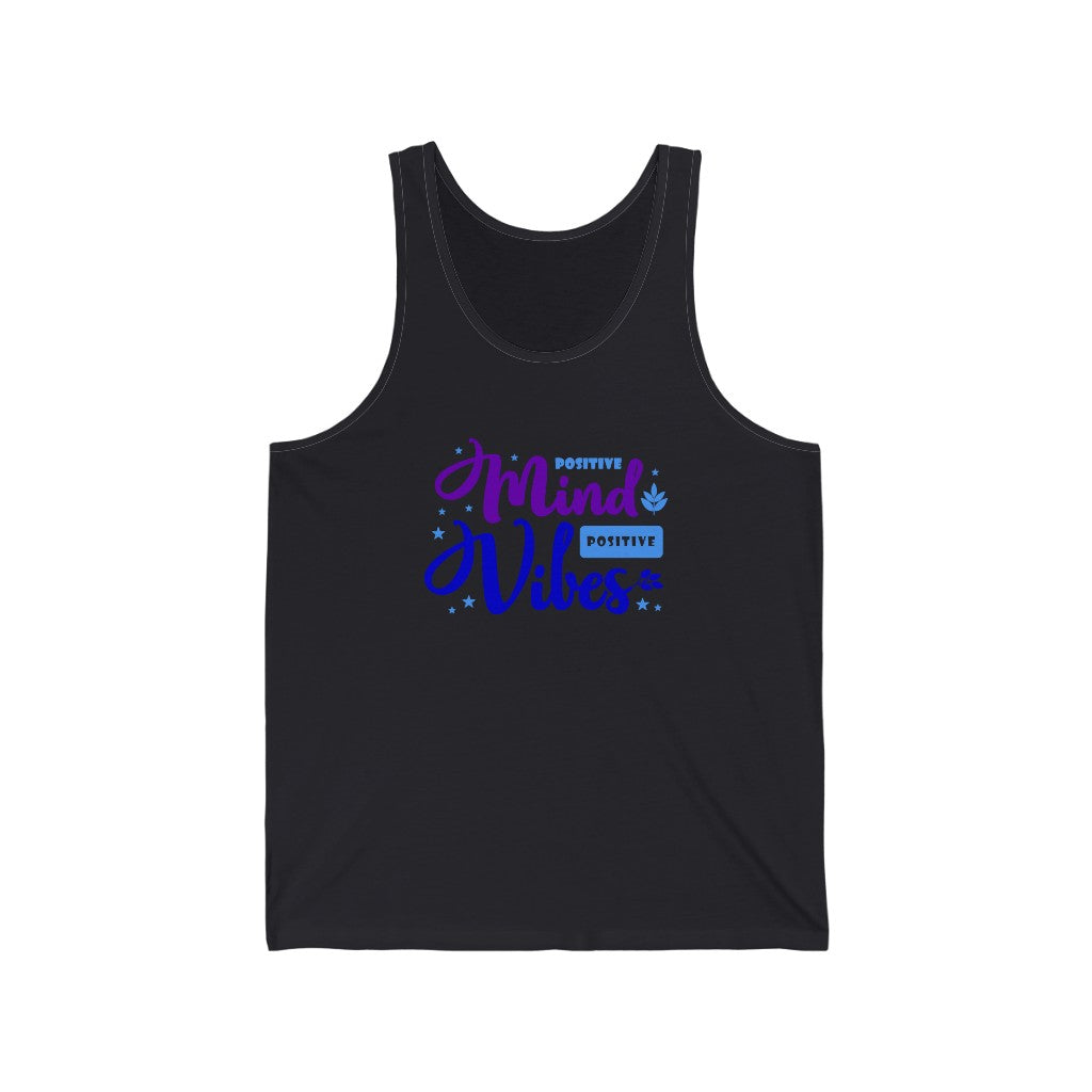 Positive Mind Positive Vibes Tank-Top (Purple)