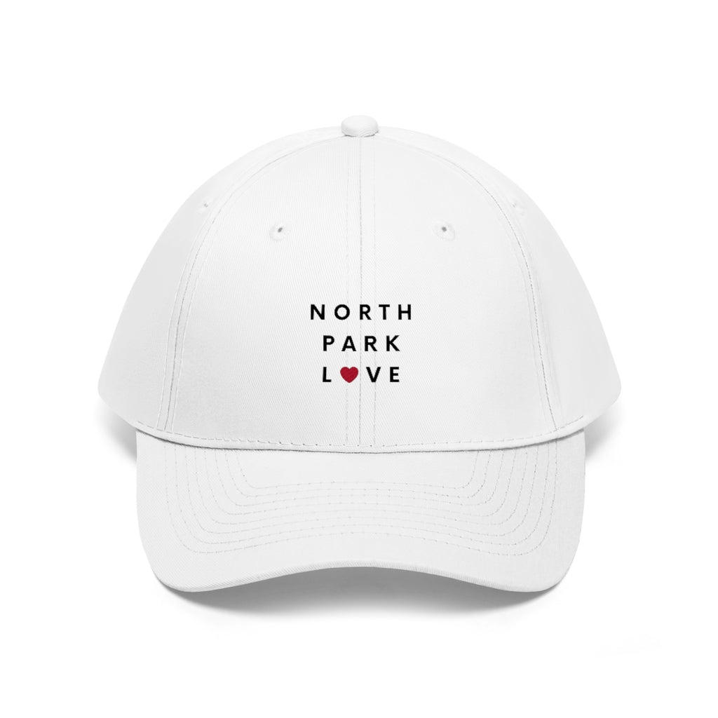 North Park Love Twill Hat, SD Dad Cap (Unisex)